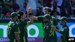 تصویر آرشیف: اعضای تیم کریکت پاکستان 