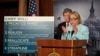 U.S. Senator Mary Landrieu presenting new adoption-related legislation in Washington, D.C. on September 19. 