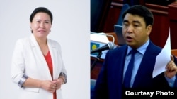 Токтобубу Оргалча и Жанар Акаев. Коллаж.