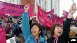 2005-жылдын 24-мартындагы акциядан, Бишкек.