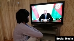 الهام علی‌اف رئیس جمهور آذربایجان در یک سخنرانی تلویزیونی