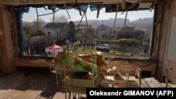 Орусиянын чабуулунда талкаланган мектеп. Одесса, Украина.  2024 жыл.