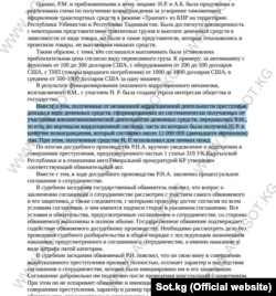 Биринчи май райондук соттун 2021-жылы 27-январда чыккан чечиминен.