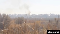 Підбита українська бронетехніка на Бахмутській трасі, жовтень 2014 року