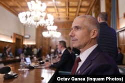 Ministrul Justiției, Radu Marinescu, la prima ședință de guvern a Cabinetului Ciolacu II, pe 23 decembrie 2024.