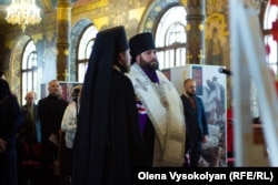 Під час вшанування пам'яті жертв Голодомору-геноциду у Києво-Печерській лаврі. Київ, 23 листопада 2023 року