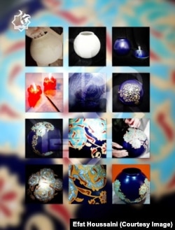 نمونه یی از کار های عفت سعادت حسینی