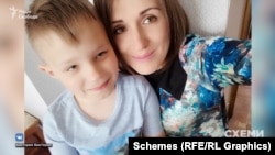 Вікторія Мариніна з сином Олександром