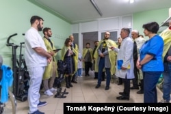 Томаш Копечний під час робочої поїздки до України. 13 березня 2023 року