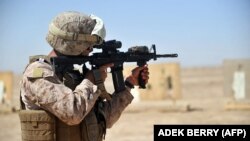 تصویر آرشیف: یک سرباز امریکایی 