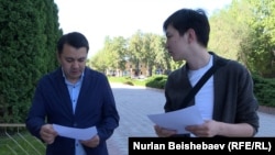 Депутат Марлен Маматалиевге кайрылуу берип жаткан учур. 26-июнь, 2023-жыл.