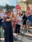 Sarajevo, Bosnia and Herzegovina, women on protest against femicide 