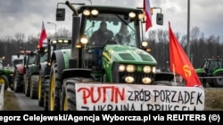 Акція протесту польських фермерів проти постачання продукції з України, лютий 2024 року