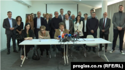 Потписници на Договорот за фер избори, Белград, 9 март 2024 година.