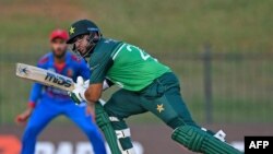 گوشه یی ازیک بازی تیم ملی کریکت افغانستان در مقابل پاکستان 