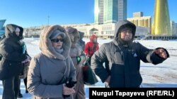 Protesters rally over the January 2022 events in Astana on January 15.