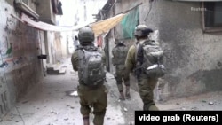 نیروهای اسرائیلی در بخشی از شهر غزه