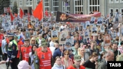 Акція «Безсмертного полку» в Челябінську, Росія, 9 травня 2022 року