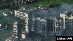 Бахмут, який залишається в епіцентрі бойових дій, 26 квітня 2023 року 