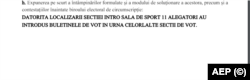 Procesul verbal din secția 144 în care apare sunt explicate diferențele.