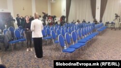 Изборниот штаб на СДСМ, 24 април 2024 - претседателски избори во Северна Македонија 