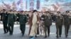 Аятолла Али Хаменеи вместе с командованием иранской армии и КСИР на одном из военных парадов в 2023 году