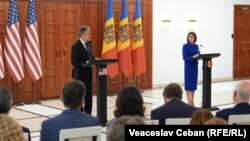Secretarul de stat al SUA, Antony Blinken, a susținut o conferință de presă alături de președinta Maia Sandu.