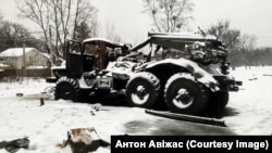 Розбиті «Гради» після спроби прориву на П’ятихатках, 25 лютого 2022 року