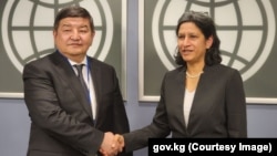 Акылбек Жапаров и Мамта Мурти, Вашингтон (США), 12 апреля 2023 г.