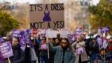 Protest protiv rodno zasnovanog nasilja, femicida i seksualnog nasilja nad ženama u Parizu, 25. novembar 2023.
