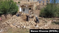 مناطق سیلاب‌زده در ولایت غور در غرب افغانستان