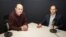 Jurnalistul Europei Libere Eugen Urușciuc și expertul în energetică Sergiu Tofilat. 