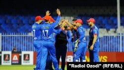 برخی از اعضای تیم ملی کریکت افغانستان 