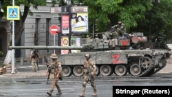 «Вагнерівці» Євгена Пригожина у центрі російського Ростова-на-Дону