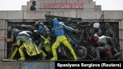 Памятник Советской армии в Софии, архивное фото