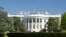 USA --- White House on deep blue sky background