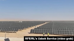 A massive solar-energy station in the southern Surxondaryo region