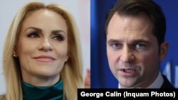 După o ședință care a durat 14 ore, PSD și PNL au renunțat la candidatul comun Cătălin Cîrstoiu, ca să-i propună pe cei doi candidați proprii: Gabriela Firea (stânga) și Sebastian Burduja (dreapta).