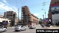 Oštećena zgrada Generalštaba u Beogradu.