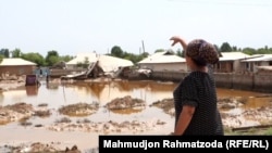 Кишлак Сурхоб, пострадавший от селя