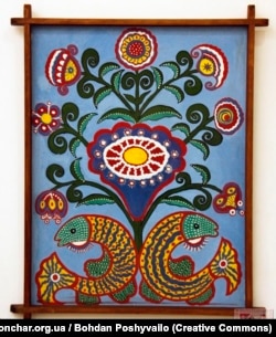 Одна з картин художниці Ніни Данилейко на виставці її робіт в Музеї Івана Гончара. Київ, травень 2013 року