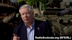 Сенатор-республіканець Ліндсі Ґрем. Київ, 26 травня 2023 року