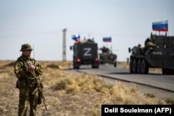 Ruski vojnici u blizini sirijskog grada al-Qahtaniyah, 8. oktobra 2022.