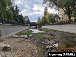 Ріка Салгір, Сімферополь, жовтень 2023 року