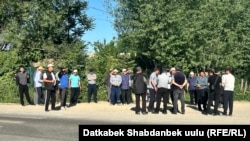 Жапалак айылынын акцияга чыккан тургундары. 15-май, 2024-жыл.