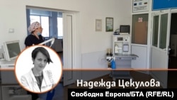 Колаж със снимка на авторката Надежда Цекулова