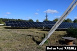 The independent solar installation powering the municipal water plant in Voznesensk.