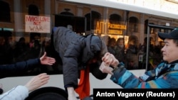 Согушка каршы акция. Санкт-Петербург. 27-февраль, 2022-жыл