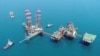 O platformă marină din Marea Neagră a companiei OMV Petrom.