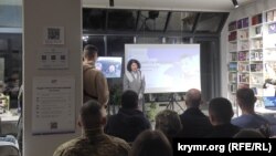 Представниця президента України в АРК Таміла Ташева на вечорі пам'яті Геннадія Афанасьєва, 20 лютого 2024 року